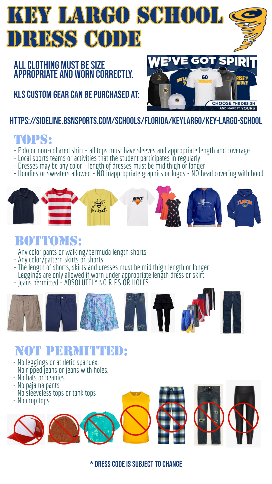 high school dress code