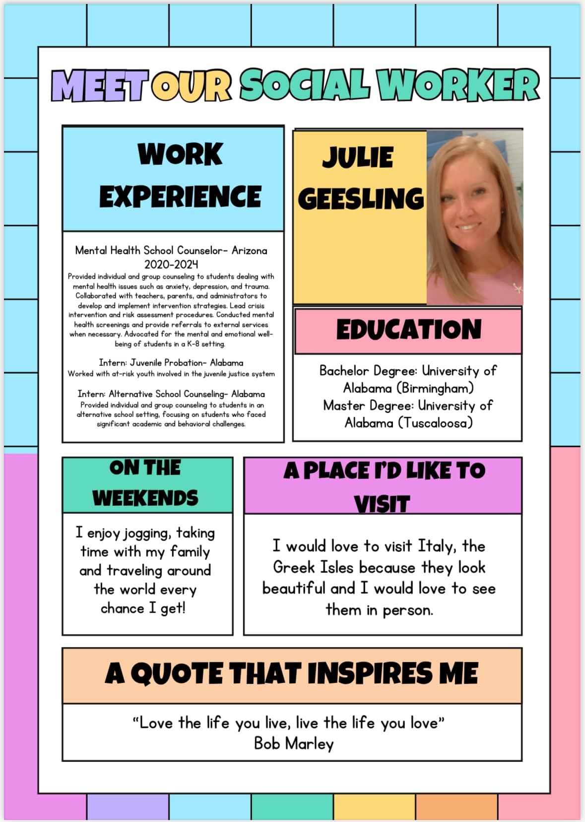  This week's feature spotlight is...