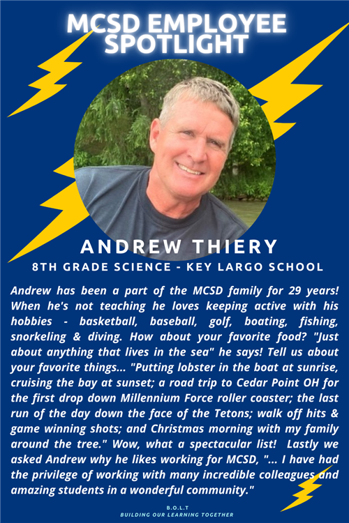 November 5, 2021 Employee Spotlight: Andrew Thiery
