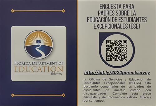 DOE ESE PArent Survey Information
