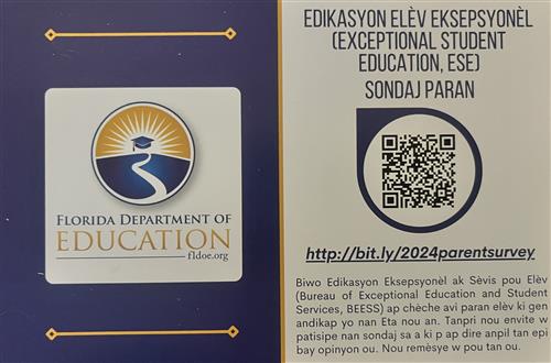DOE ESE PArent Survey Information
