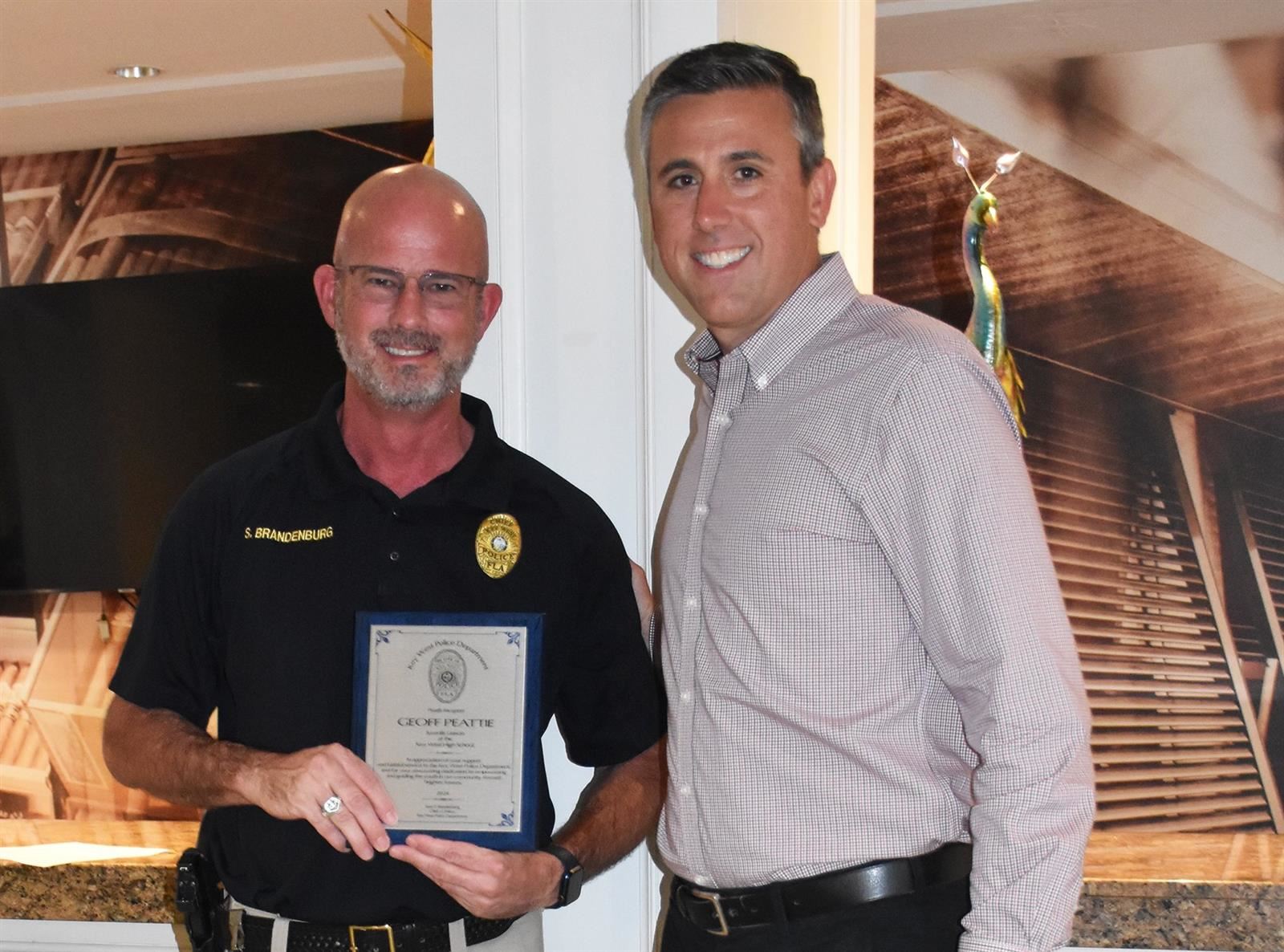 Chief Brandenburg and Mr. Peattie